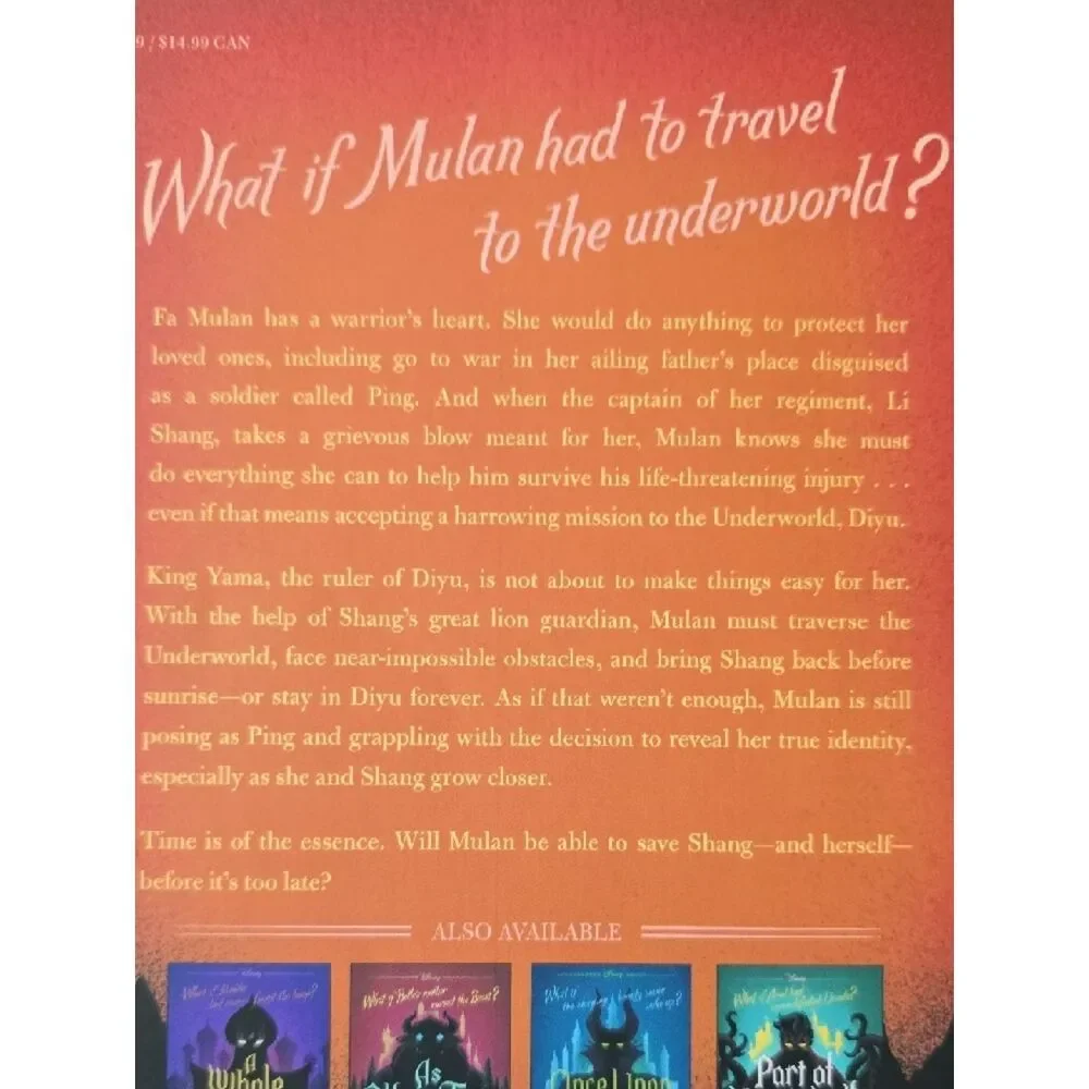 Disney Twisted Tale Reflection Book – Mulan Story Retelling Like New Young Adult